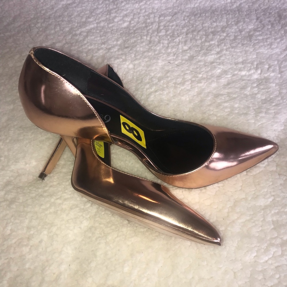 Rose gold heels